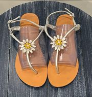 Jeweled Daisy Sandals