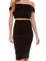 Macys 2 pcs set skirt/top