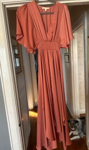 grade and gather maxi dress