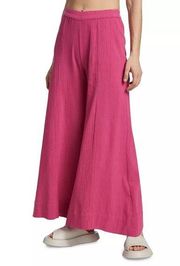 NEW Midnight Sky Pink Wide Leg Cotton Palazzo Pants