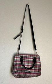 Nanette lepore flannel pink plaid pair of purses