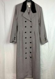 Bedford Fair Lifestyles houndstooth Trench pea coat Long