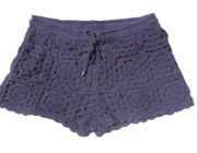 NWT Joie Blue Crochet Shorts