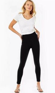 Lilly Pulitzer Mia Black Pull-On High Rise Ponte Leggings Size M