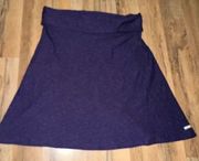 COLUMBIA WOMENS PURPLE FOLD OVER WAIST PURPLE A LINE SKIRT WOMENS SIZE M EUC