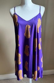 NWT Purple & Orange/Gold Paisley Dress