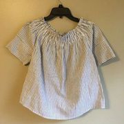 Willy Jay's small off the shoulder blue top