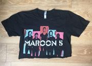 MAROON FIVE TOUR TEE CROP TOP