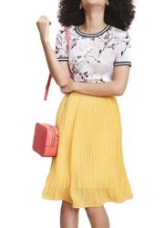 a new day Yellow Pleated Skirt