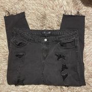 One5one Black Distressed 20W Jeans