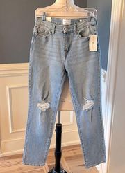 High Rise Straight Jeans Light Wash True Craft Womens 6