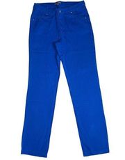 Jessica London Straight leg Jeans bright blue Womens Size 12W TALL high Rise