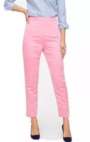 JCrew High-rise cigarette pant in satin pink trouser pants