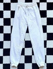 Stradivarius  White Sweatpants