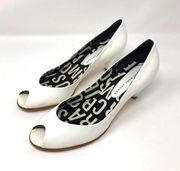 MARC by MARC JACOBS white patent leather shoes