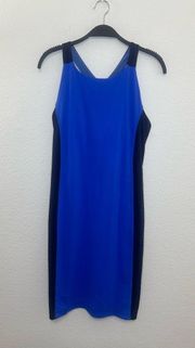 Athleta Caspian Colorblock Racerback Swim Dress Athletic Exercise Dress Size S