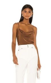 NWT L'Academie Katlyn Top in Brown Size S