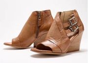 Miz Mooz Leather Heeled Sandals -Kylar caramel casual classic comfy summer style