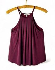 Miami - Burgundy Halter Tank Top - Sz. S