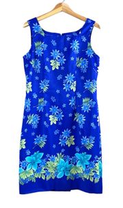 Vintage Blue 90s Floral Dress 10