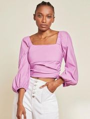 Veronica Beard Kayla Crop Top sz 12 Purple Women’s Shirt