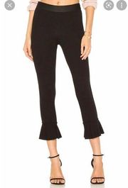 Bailey 44 Passion Ruffle-Hem Cropped Pants Black Size Small