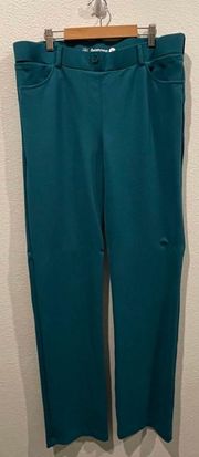 Yoga Work Green Blue Pants