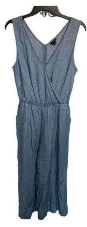 Who What Wear Wide Leg Denim Jumpsuit