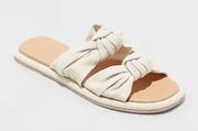 Universal Threads Universal Thread Chi Slide Sandals - Light Beige Flats Women’s 9.5 NWT