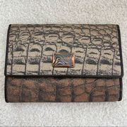 Roberto Cavalli Freedom Animal Print Tri-Fold Wallet