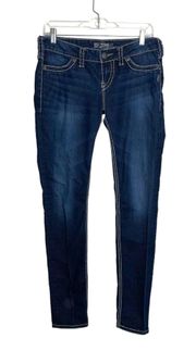 Suki Jegging Dark Wash Low Rise Skinny Jeans