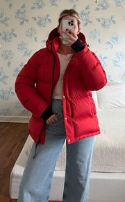 Quince Red Puffer Jacket 