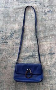 Vince Camuto Admiral Blue 100% Genuine Leather Crossbody Bag