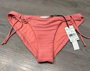 Robin Piccone Lily Swim Bottoms in Color Pink Lemonade Size Large NWT