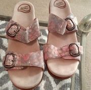 Danskos Leather Sandals clog wedge size 40 or US size 9.5 women