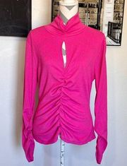 #114 Marc New York Pink Textured Top