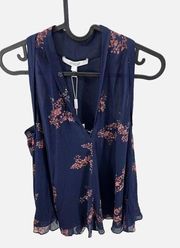 NWT Derek Lam 10 Crosby Floral Print Flowy Sleeveless Top New Size 4 $295