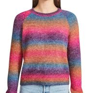 BB Dakota Ombre Multicolored Wool Blend Crewneck Sweater Size Medium