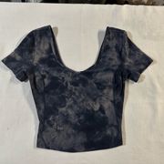 Lululemon Align T-shirt Diamond Dye Lunar Rock True Navy