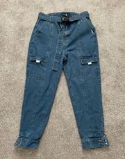 Denim Cargo Pants