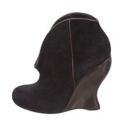 black suede ankle boots size 7  original box dust bags