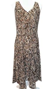 Ralph Lauren Sleeveless Fit & Flare Animal Print Dress Size 10P