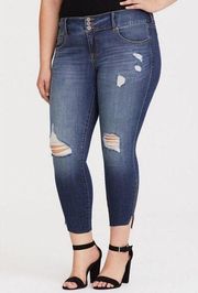 Torrid Stiletto Jegging Ankle Zip Skinny Jeans Stretch Denim Plus Size 26