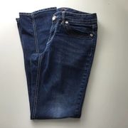 SEVEN7 DARK DENIM STRAIGHT JEANS SIZE 8