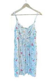 Torrid women's size 1 white spaghetti strap floral dress