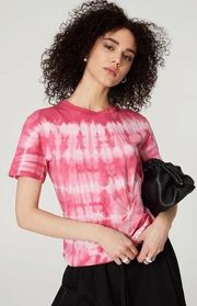 DEREK LAM 10 CROSBY Pink Tie Dye Crewneck T-shirt - size Medium