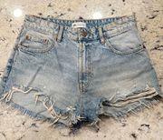 Cut Off Denim Shorts