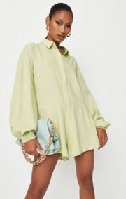 Lime Linen Romper