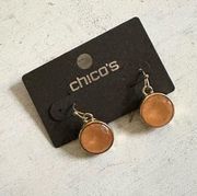 Chico’s gold tone Linda drop earrings