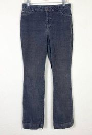 St. John’s Bay Grey Corduroy High Rise Straight Leg Pants Size 10